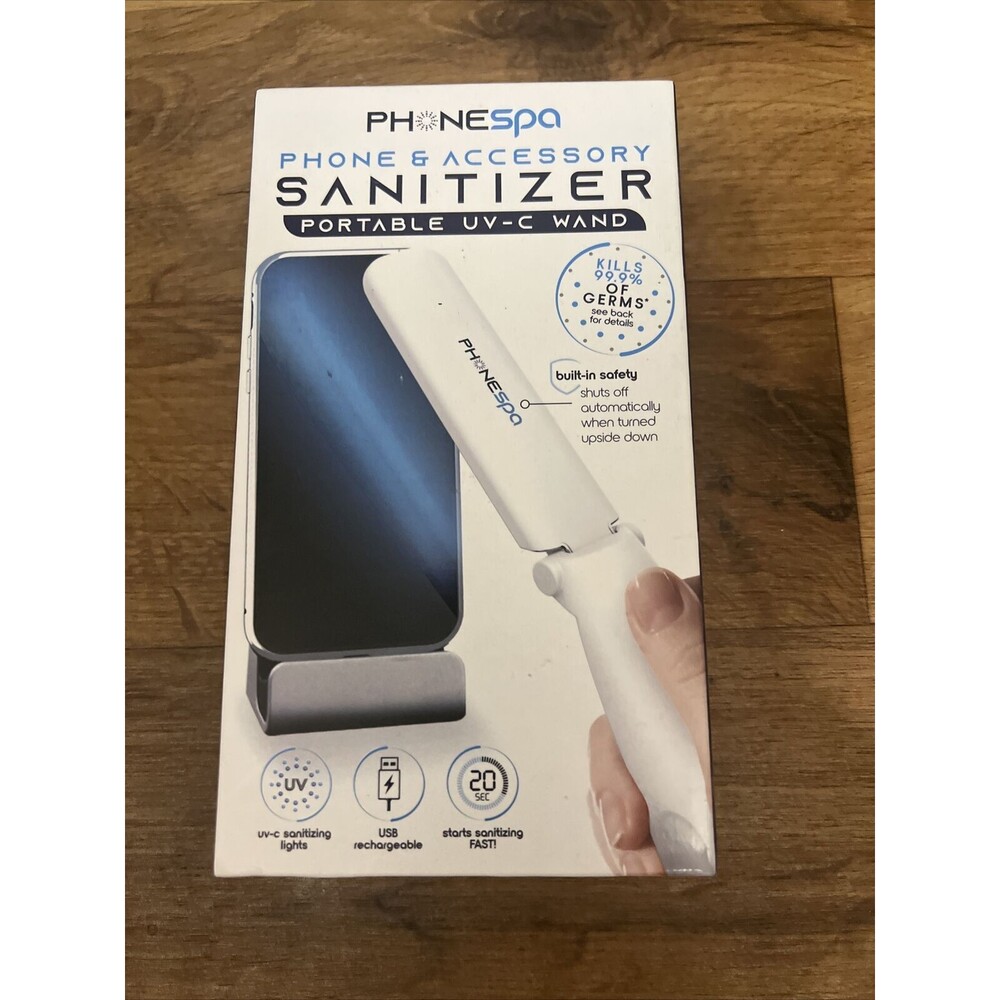 PhoneSpa Convenient, Portable, and Foldable UV-C Light Sanitizer NIB